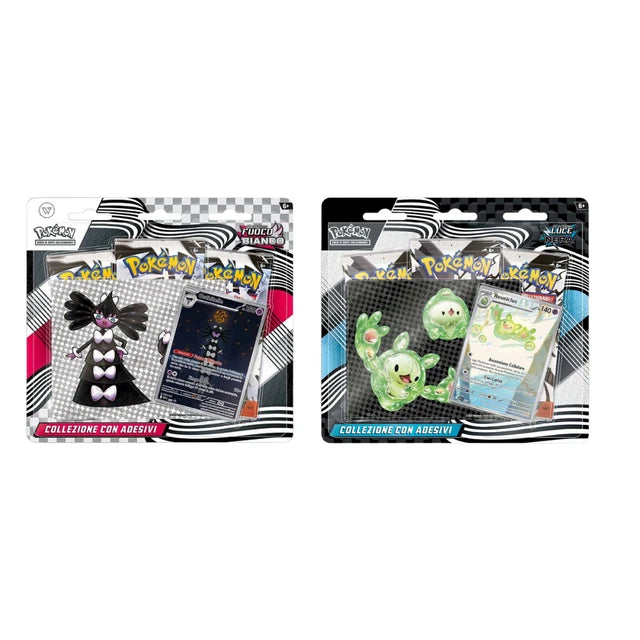 Luce Nera: Reuniclus Tech Sticker Collection + Fuoco Bianco: Gothitelle Tech Sticker Collection Pokemon ITA