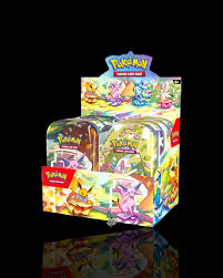 Scarlatto e Violetto Mini Tin Evoluzioni Prismatiche Display ENG - Riccio Store