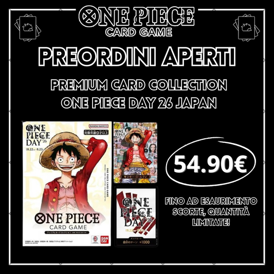 PREORDINE Premium card collection One Piece Day 26 (Japan) - Riccio Store
